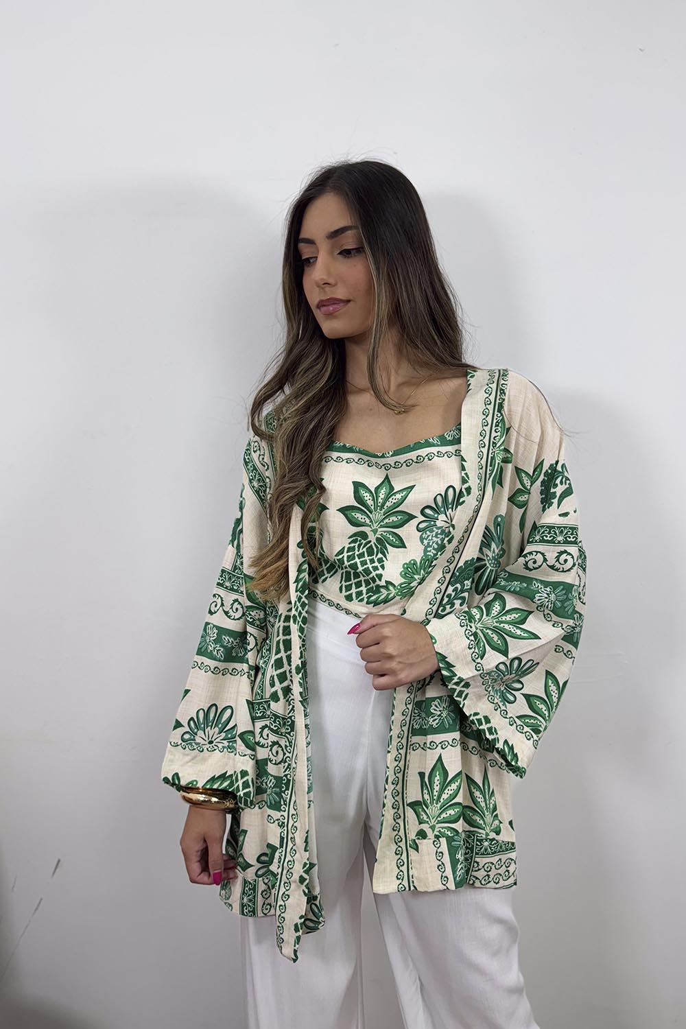 Conjunto Naturais KIMONO & BLUSA