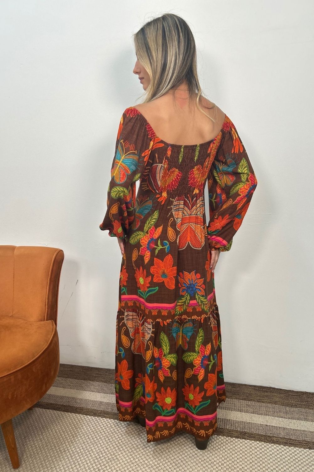 Vestido Carla Manga Longa